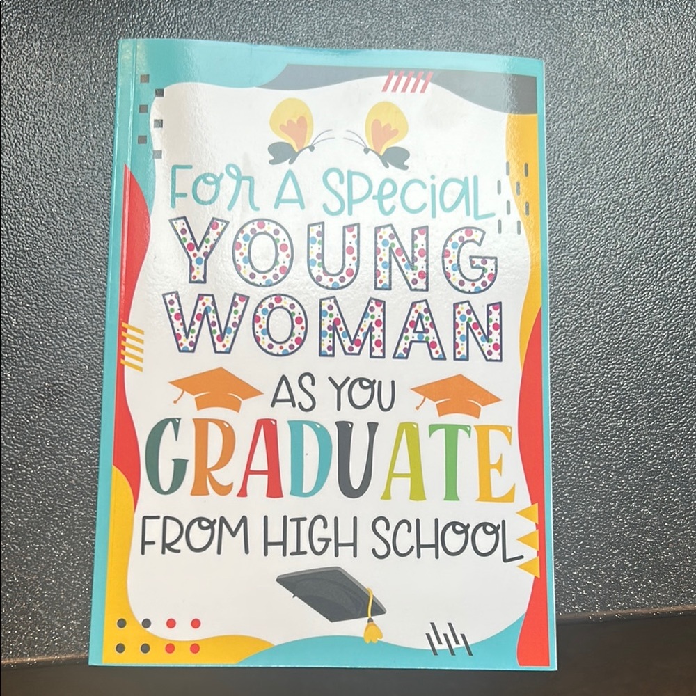 Colorful Graduation Card for Young Woman